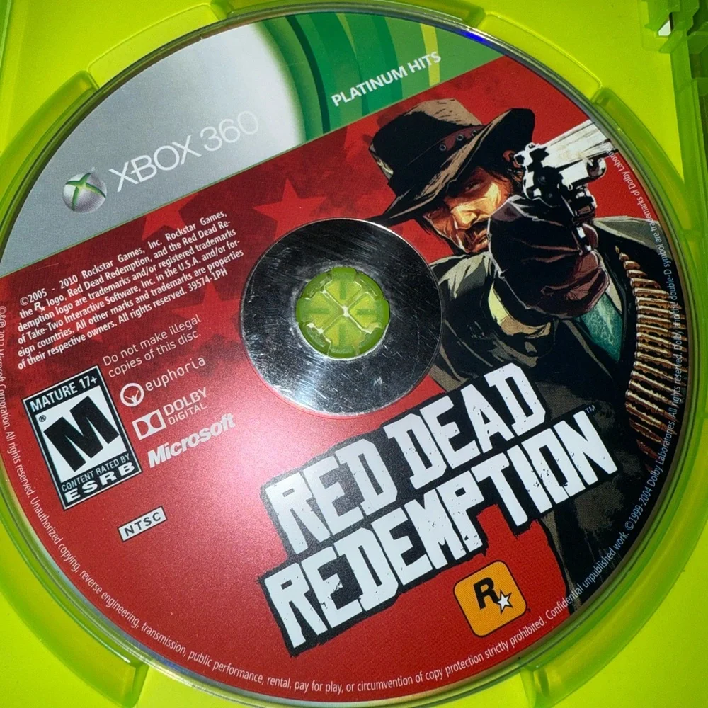 Microsoft Xbox 360 Green Video Game Case